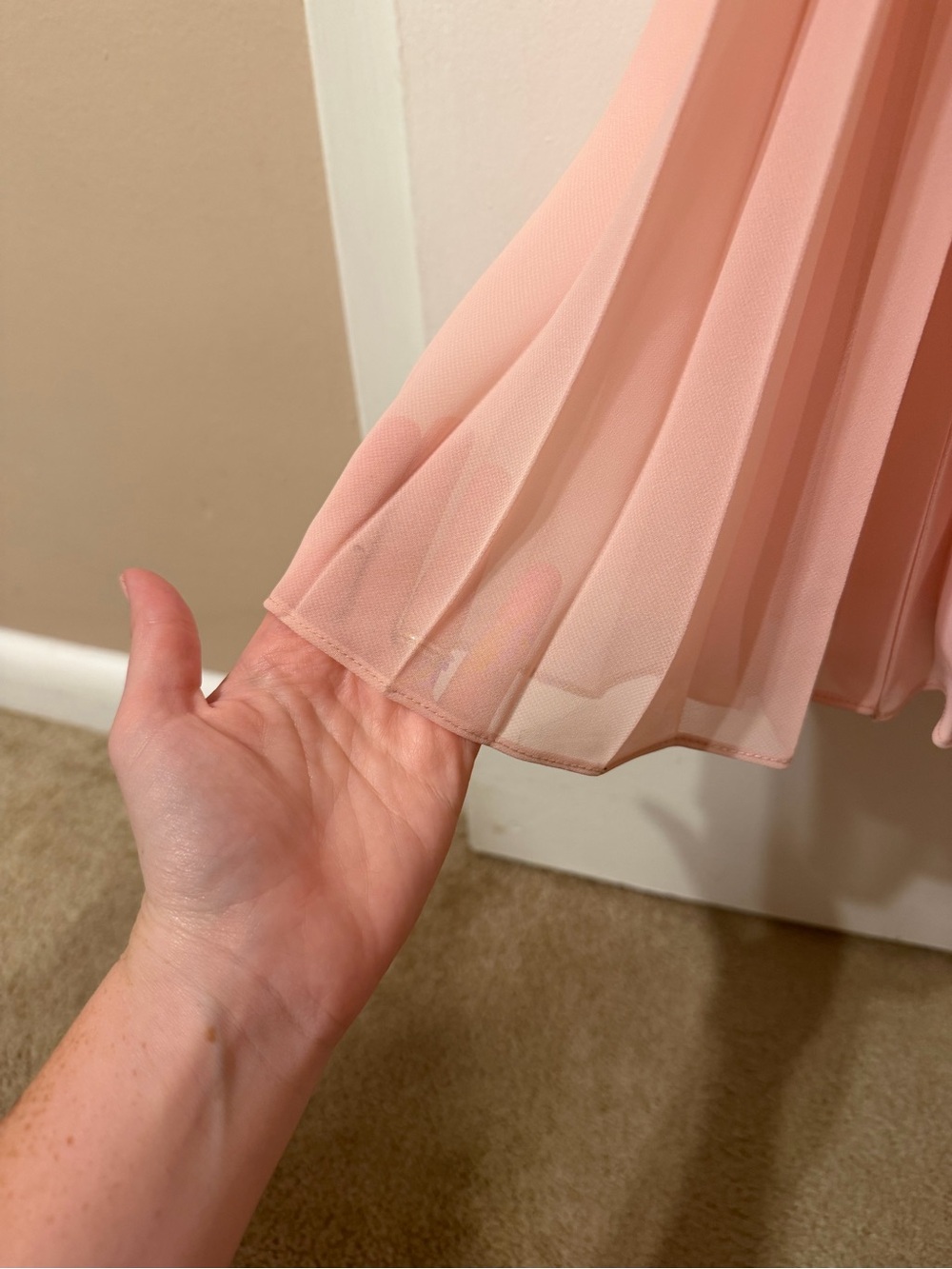 Azazie Catie Bridesmaid Dress in Powder Pink - Picture 6 of 7